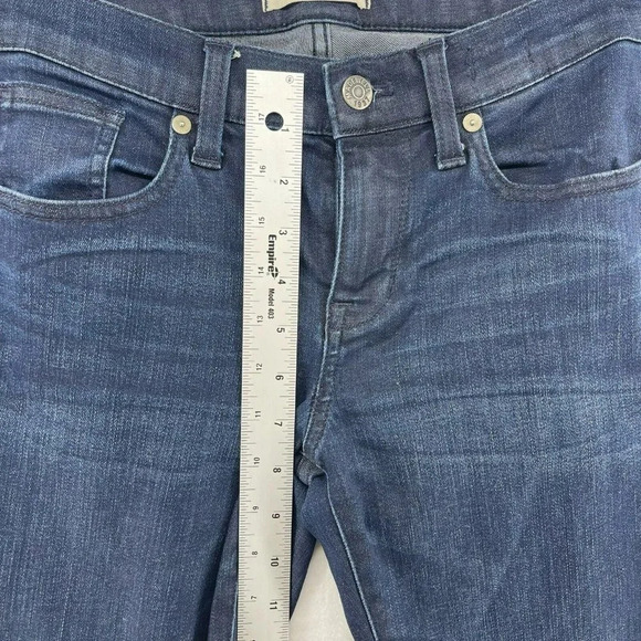 Madewell Jeans Women's Sz 26 Blue Medium Wash Skinny Skinny Ankle Zip Stretch - Picture 4 of 14